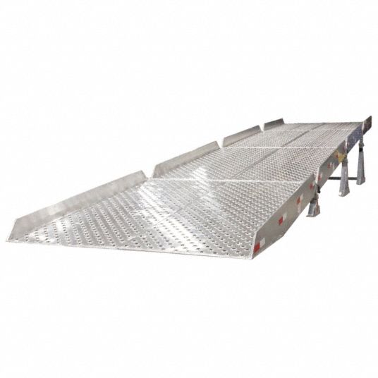 HEAVY DUTY RAMPS, 25,000 lb Load Capacity, 34 ft Overall Lg, Portable ...