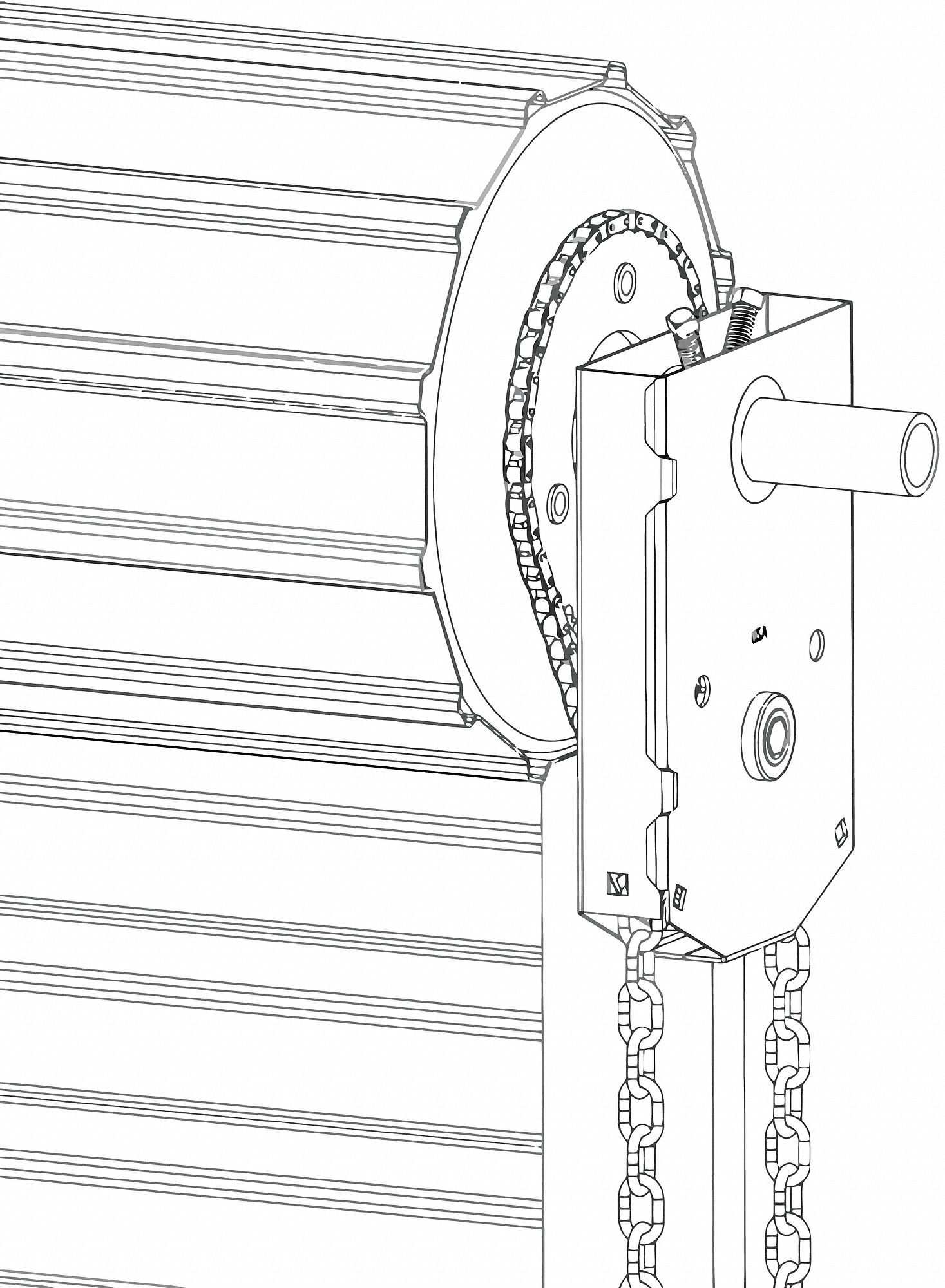 Manual Chain Hoist Garage Door Openers Grainger Industrial Supply