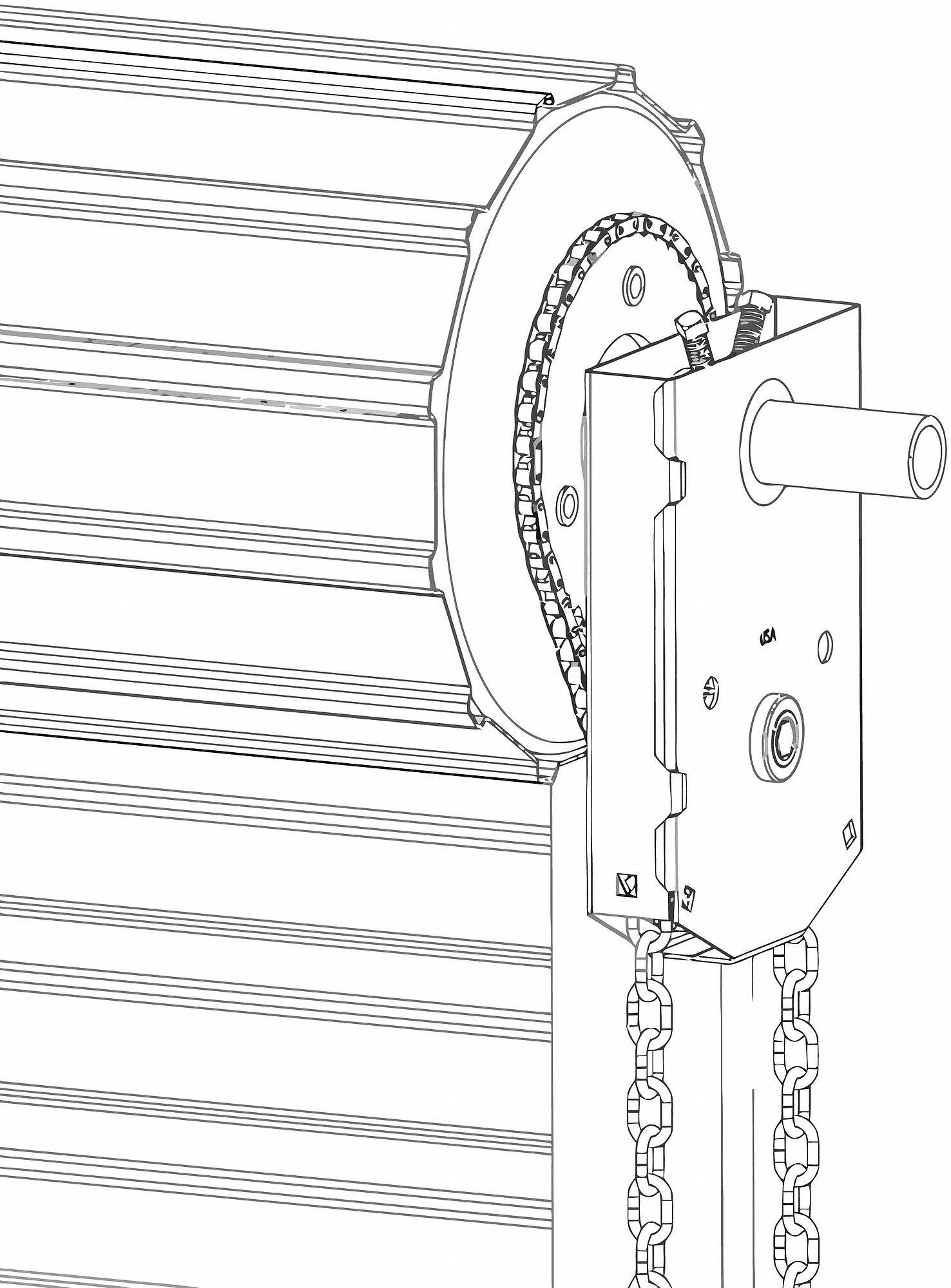 Manual Chain Hoist Garage Door Openers Grainger Industrial Supply