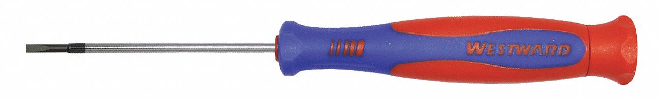 PRECISION SLOTTED SCREWDRIVER, 1/16 IN TIP SIZE, 6 1/4 IN OVERALL L, 2 1/2 IN SHANK L