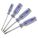 MAGNETIZED TIP SCREWDRIVER SET, 4 PIECES, SQUARE TIP, #0/#1/#2/#3 TIP SIZE, FLUTED GRIP