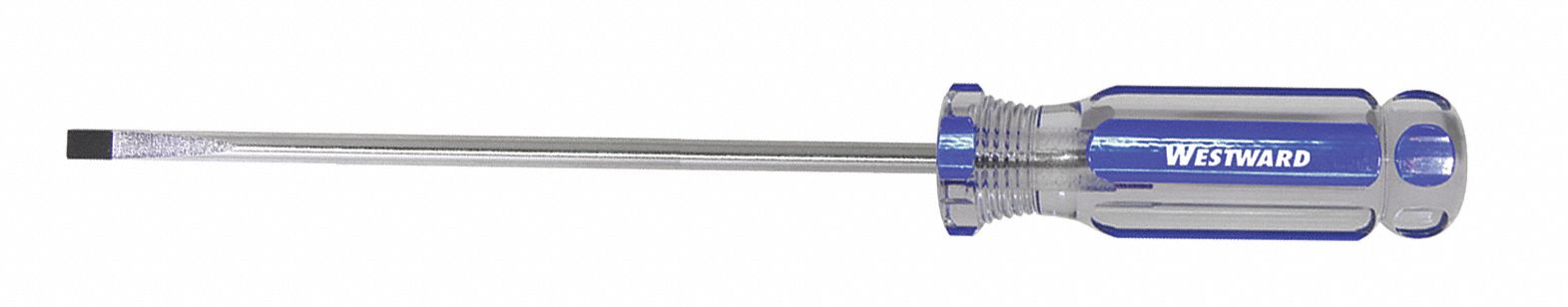 GENERAL PURPOSE SLOTTED SCREWDRIVER, 3/16 IN TIP SIZE, 9 1/2 IN OVERALL L, 6 IN SHANK L