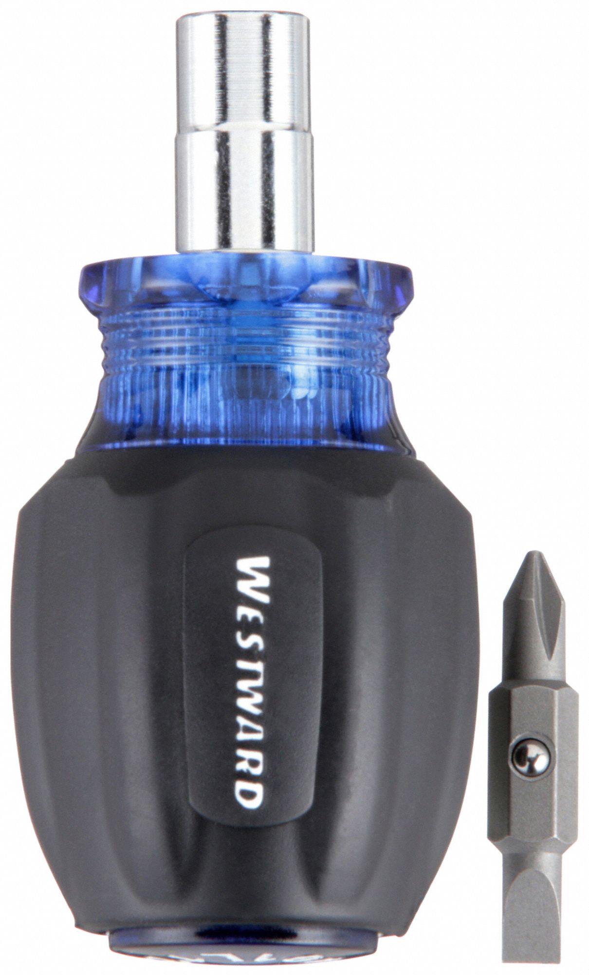 WESTWARD MultiBit Screwdriver, Phillips, Slotted, Ball Bearing, Alloy