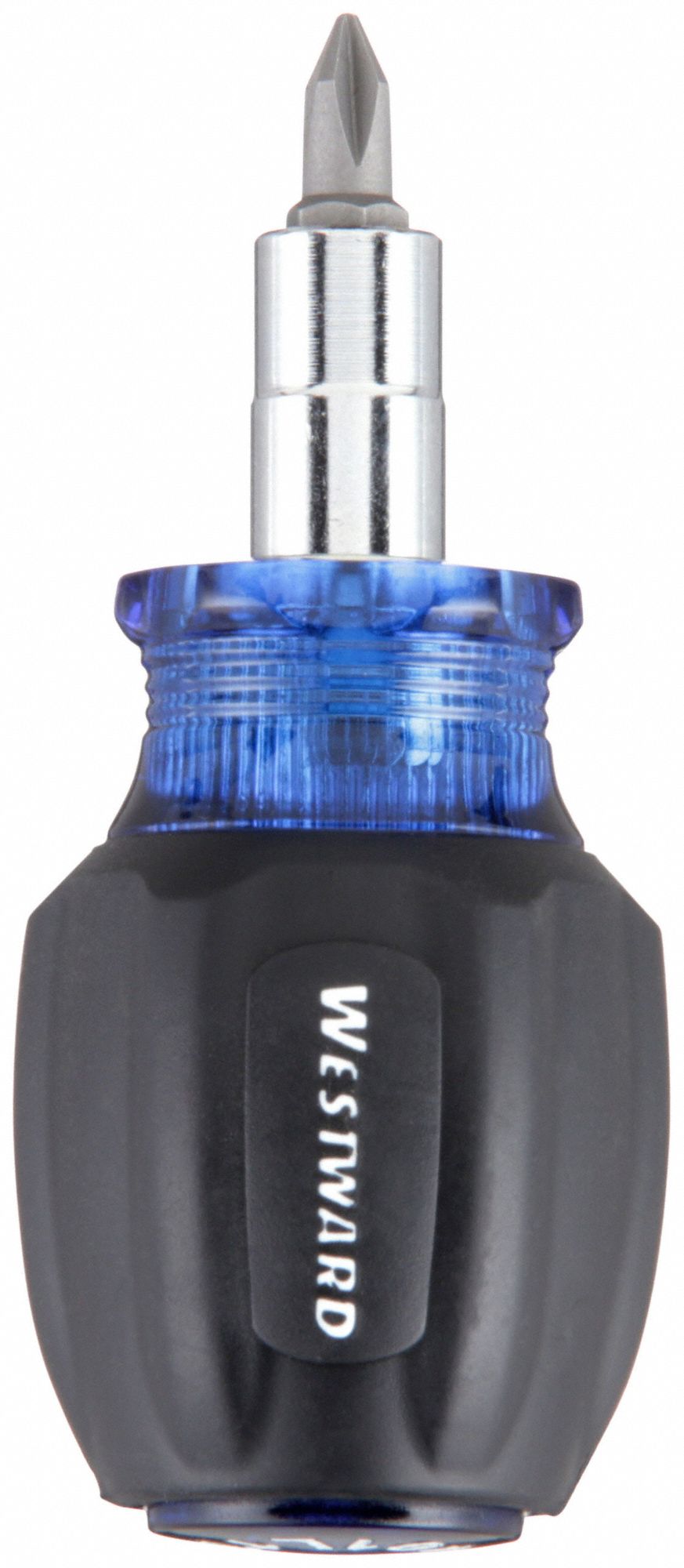 MULTI-BIT SCREWDRIVER, PHILLIPS/SLOTTED TIP, 6 TIPS, 3 1/4 IN OVERALL L, BALL BEARING