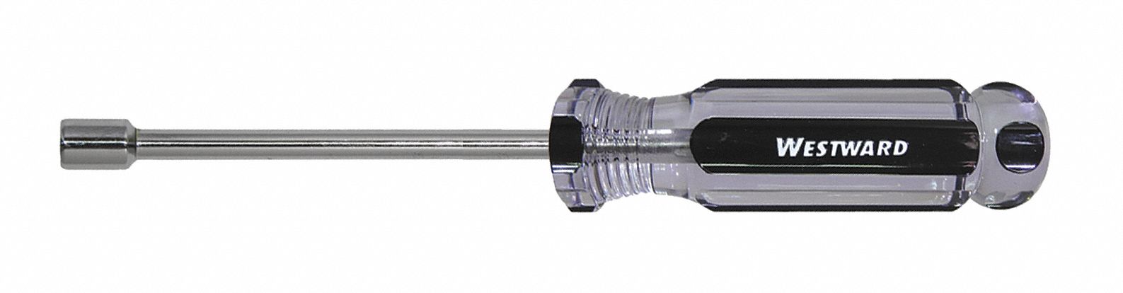 SOLID ROUND SHANK NUT DRIVER, 5 MM TIP SIZE, 7 IN OVERALL L, 25.4 MM BOLT CLEARANCE