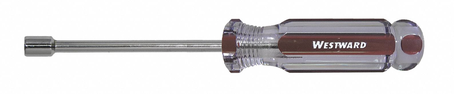 SOLID ROUND SHANK NUT DRIVER, 5.5 MM TIP SIZE, 7 IN OVERALL L, 25.4 MM BOLT CLEARANCE