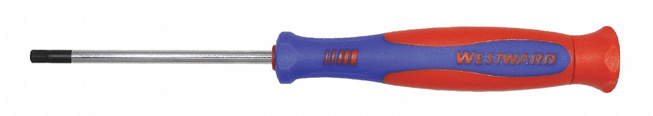 PRECISION HEX SCREWDRIVER, 7/64 IN TIP SIZE, 6 1/4 IN OVERALL L, 2 1/2 IN SHANK L