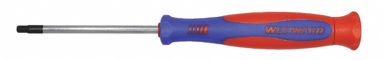 PRECISION HEX SCREWDRIVER, 1/8 IN TIP SIZE, 6 1/4 IN OVERALL L, 2 1/2 IN SHANK L