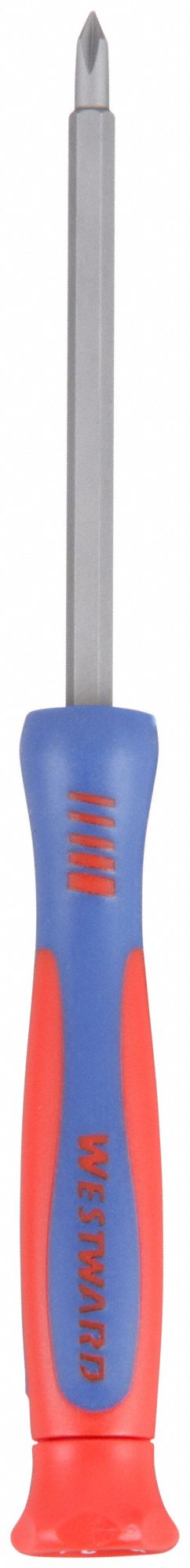 MULTI-BIT SCREWDRIVER, PHILLIPS/SLOTTED TIP, #0/ST⅛ IN TIP SIZE, 2 TIPS, 6 IN OVERALL L