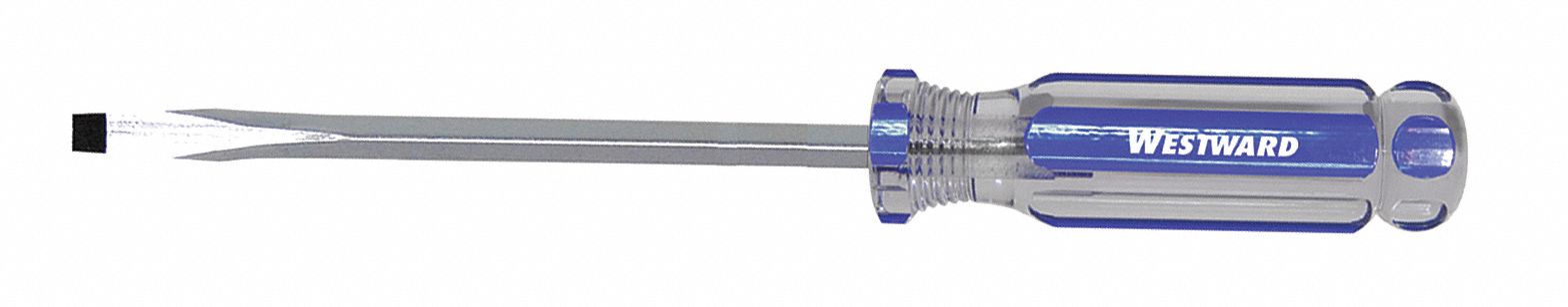GENERAL PURPOSE SLOTTED SCREWDRIVER, 5/16 IN TIP SIZE, 10½ IN OVERALL L, 6 IN SHANK L