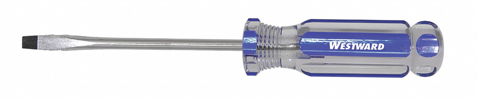 GENERAL PURPOSE SLOTTED SCREWDRIVER, 3/16 IN TIP SIZE, 7 1/2 IN OVERALL L, 4 IN SHANK L