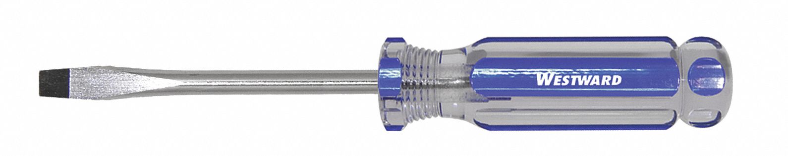 GENERAL PURPOSE SLOTTED SCREWDRIVER, 1/4 IN TIP SIZE, 8 IN OVERALL L, 4 IN SHANK L