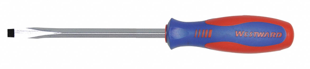 GENERAL PURPOSE SLOTTED SCREWDRIVER, 5/16 IN TIP SIZE, 10¾ IN OVERALL L, 6 IN SHANK L
