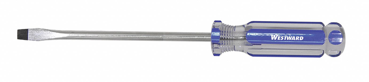GENERAL PURPOSE SLOTTED SCREWDRIVER, 1/4 IN TIP SIZE, 10 IN OVERALL L, 6 IN SHANK L