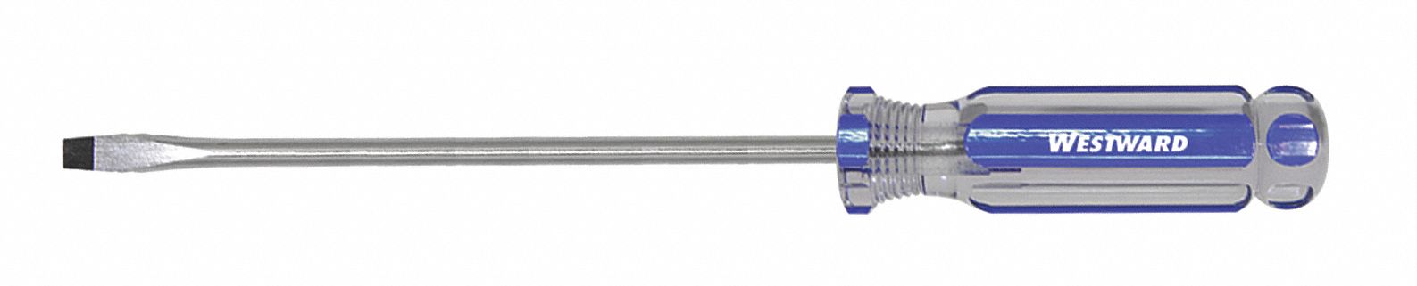 GENERAL PURPOSE SLOTTED SCREWDRIVER, 1/8 IN TIP SIZE, 6 1/2 IN OVERALL L, 4 IN SHANK L