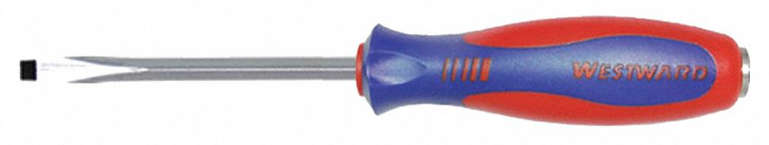 DEMOLITION SLOTTED SCREWDRIVER, 1/4 IN TIP SIZE, 8 1/2 IN OVERALL L, 4 IN SHANK L