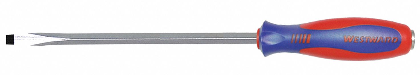 DEMOLITION SLOTTED SCREWDRIVER, 5/16 IN TIP SIZE, 12 3/4 IN OVERALL L, 8 IN SHANK L