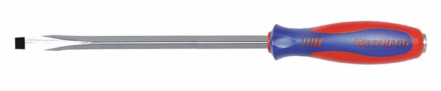 DEMOLITION SLOTTED SCREWDRIVER, 3/8 IN TIP SIZE, 12 3/4 IN OVERALL L, 8 IN SHANK L