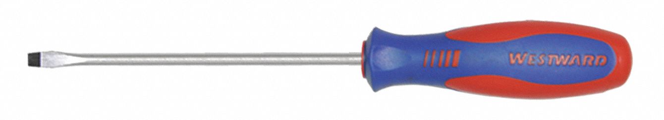 GENERAL PURPOSE SLOTTED SCREWDRIVER, 1/8 IN TIP SIZE, 7 IN OVERALL L, 4 IN SHANK L