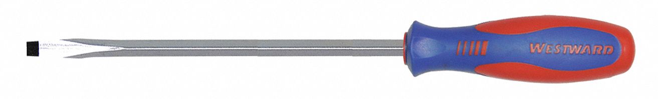 GENERAL PURPOSE SLOTTED SCREWDRIVER, 5/16 IN TIP SIZE, 12¾ IN OVERALL L, 8 IN SHANK L