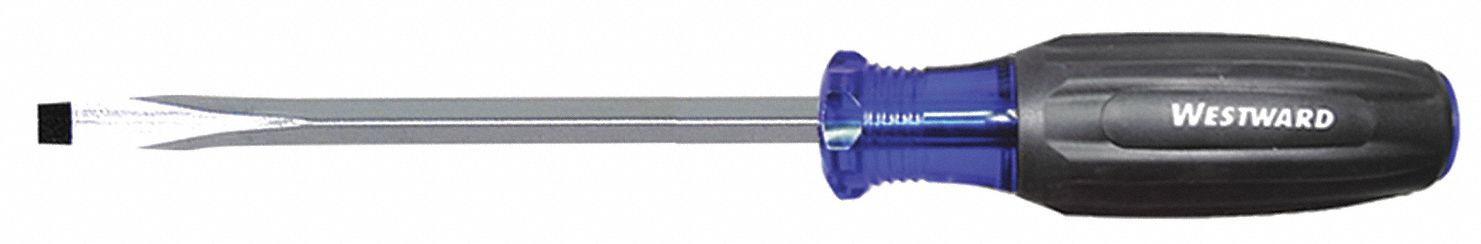 GENERAL PURPOSE SLOTTED SCREWDRIVER, 5/16 IN TIP SIZE, 10¾ IN OVERALL L, 6 IN SHANK L