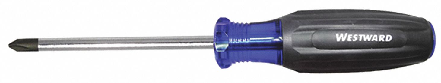 GENERAL PURPOSE PHILLIPS SCREWDRIVER, #2 TIP SIZE, 8 1/4 IN OVERALL L, 4 IN SHANK L