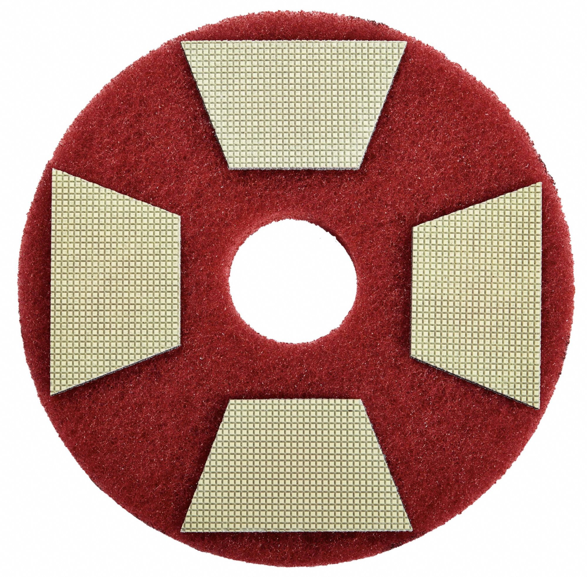 3M 5 in Diamond Abrasive Trapezoid Polishing Pad, 150 to 400 rpm, Gold