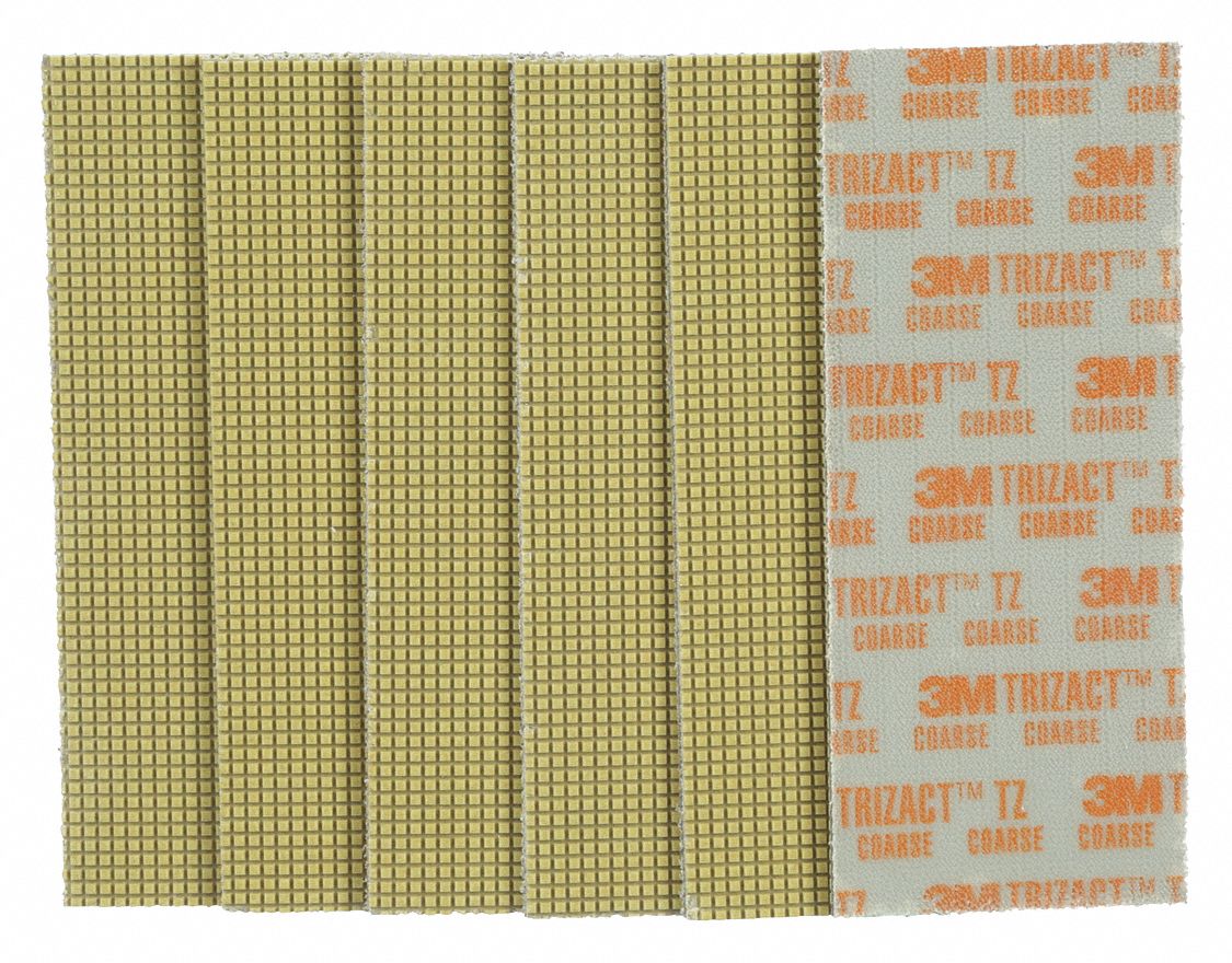 3M 3 3/4 in x 9 in Diamond Abrasive Rectangular Polishing Pad, 3000 rpm