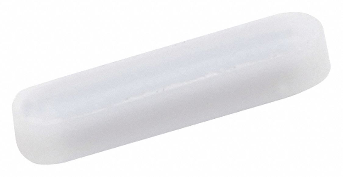 Stirring Bar: Micro, PTFE, 8 mm Overall Lg, 1.5 mm Dia, Autoclavable, White