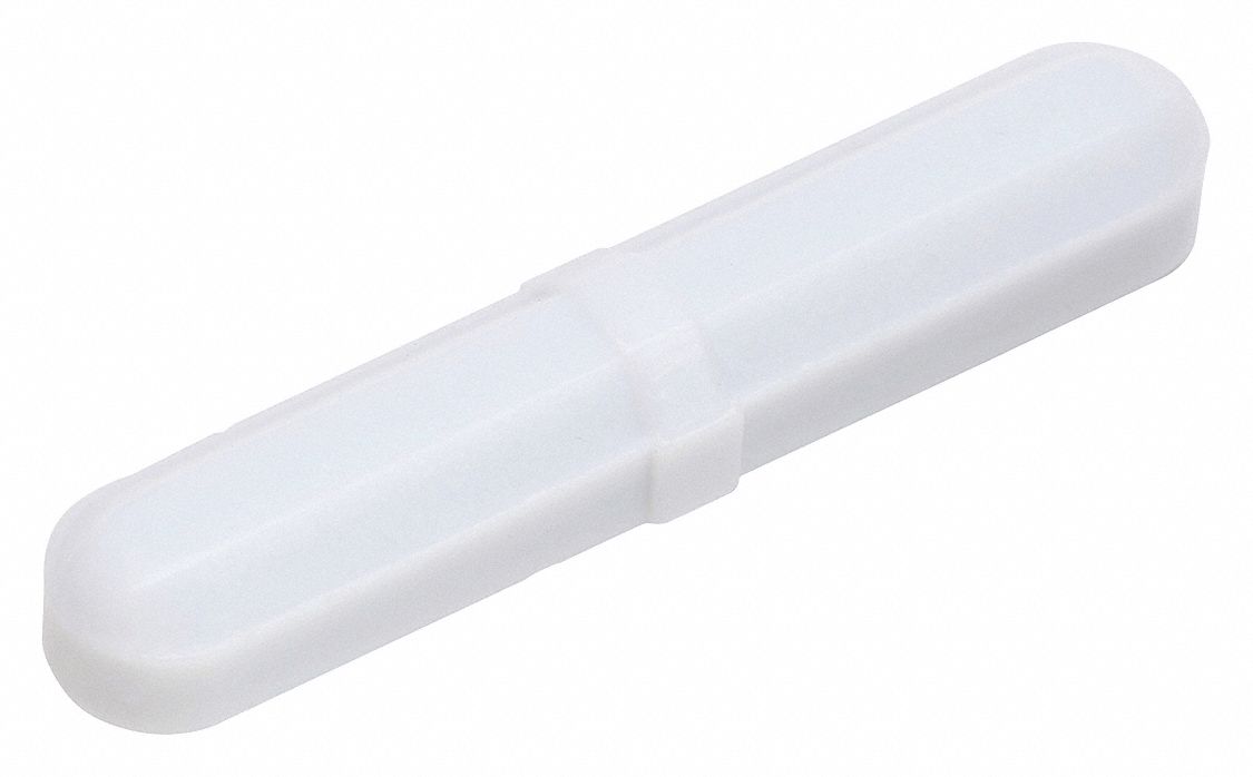 Stirring Bar: Octagon, Alnico, 51 mm Overall Lg, 10 mm Dia, Autoclavable, White