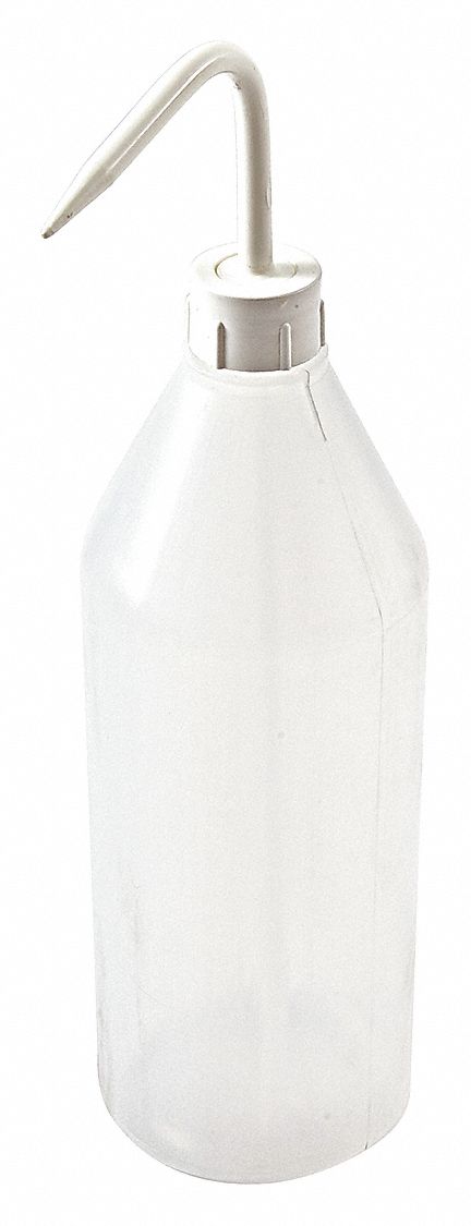 Wash Bottle: 33.81 fl oz Capacity - oz, 1 L Capacity - mL, No Imprinting or Write On, No Imprinting