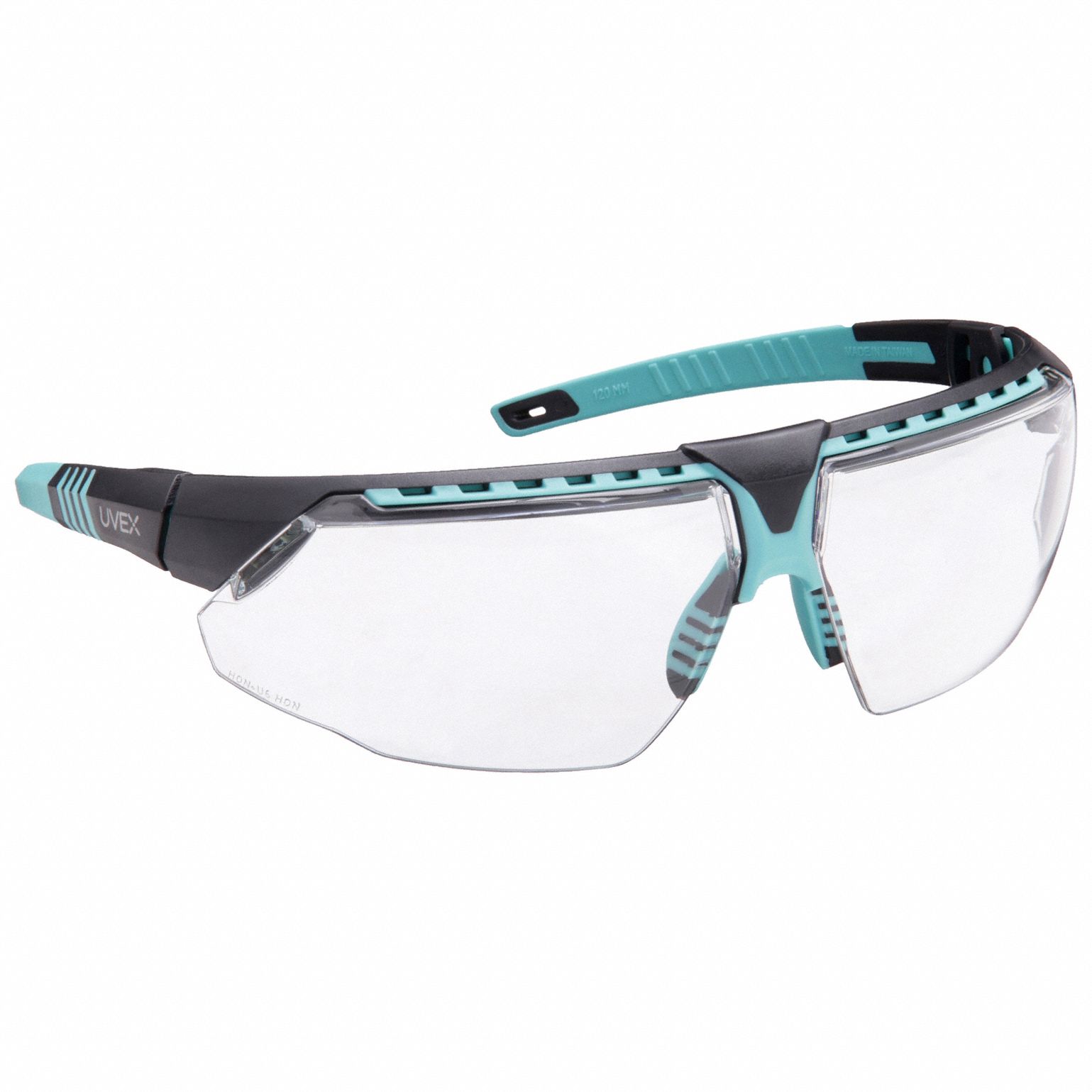 Safety Glasses, Clear Lens, Teal Frame