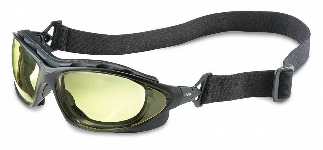 SafetyGoggles PC Amber Wraparound