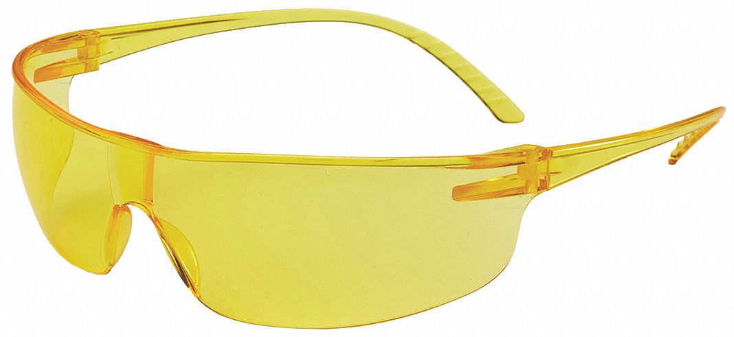 Safety Glasses: Amber Lens, Frameless, Amber Frame, SVP200 Series