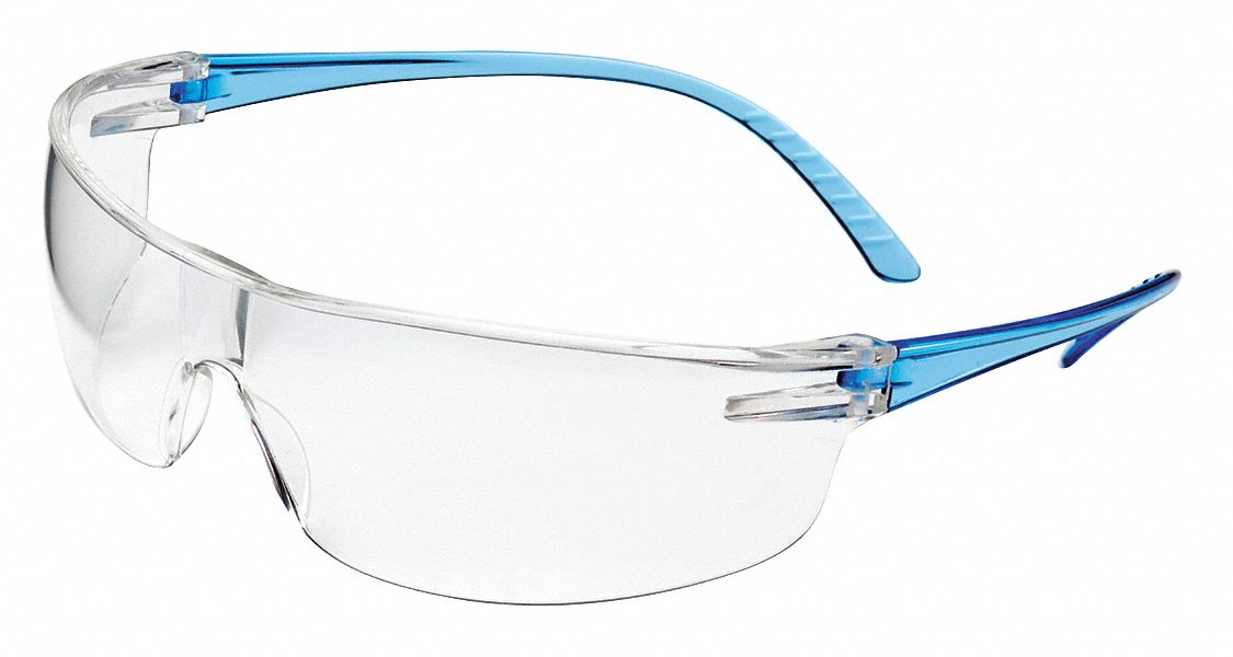 Honeywell Uvex Svp205 Safety Glasses Clear Lens Blue Frame Ebay