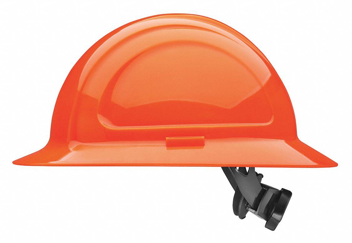 CASQUE SEC, HT VIS, CSA TYPE 1/CLASSE C, G, E, CLIQUET 4 PT, BORD AVANT, OR, TLE UNIQUE, POLY
