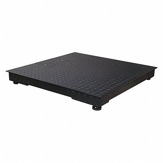 Floor Platform Scale: 5,000 lb Wt Capacity, 48 in Weighing Surface Dp, kg/lb, 1 lb
