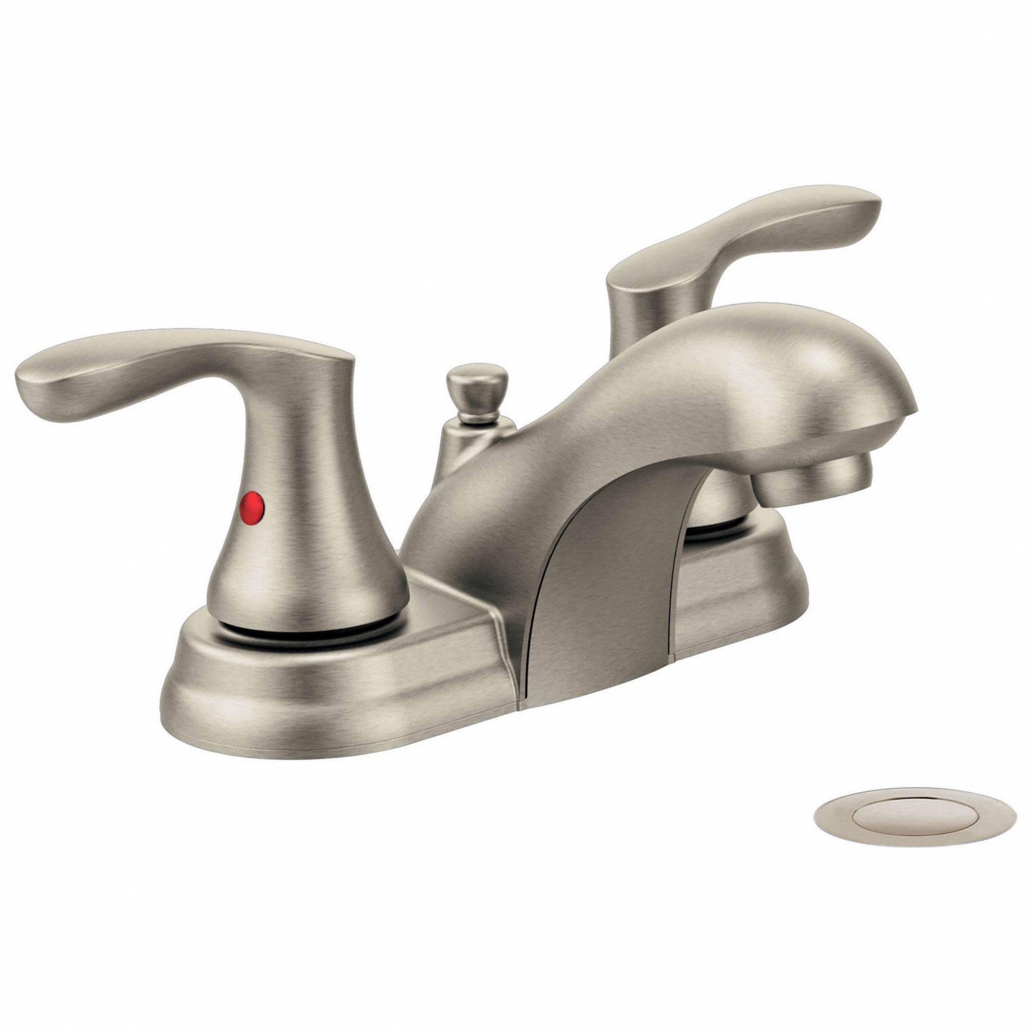 Bathroom Faucet: Cornerstone®, Brushed Nickel Finish, 1.5 gpm Flow Rate