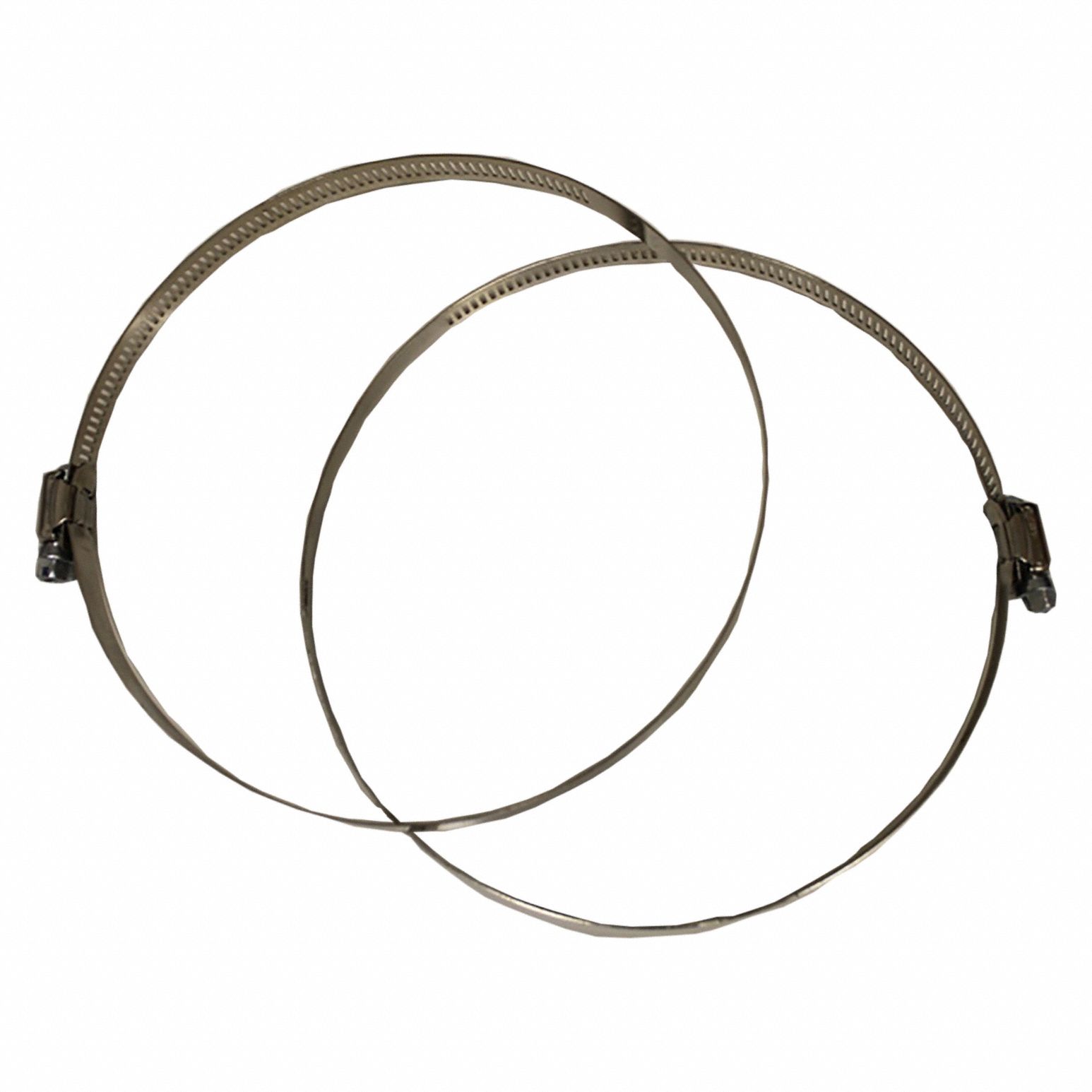 Glove Clamps: 6 1/2 in Dia, Steel, For Use With 40389/40390/40391, 1 PR