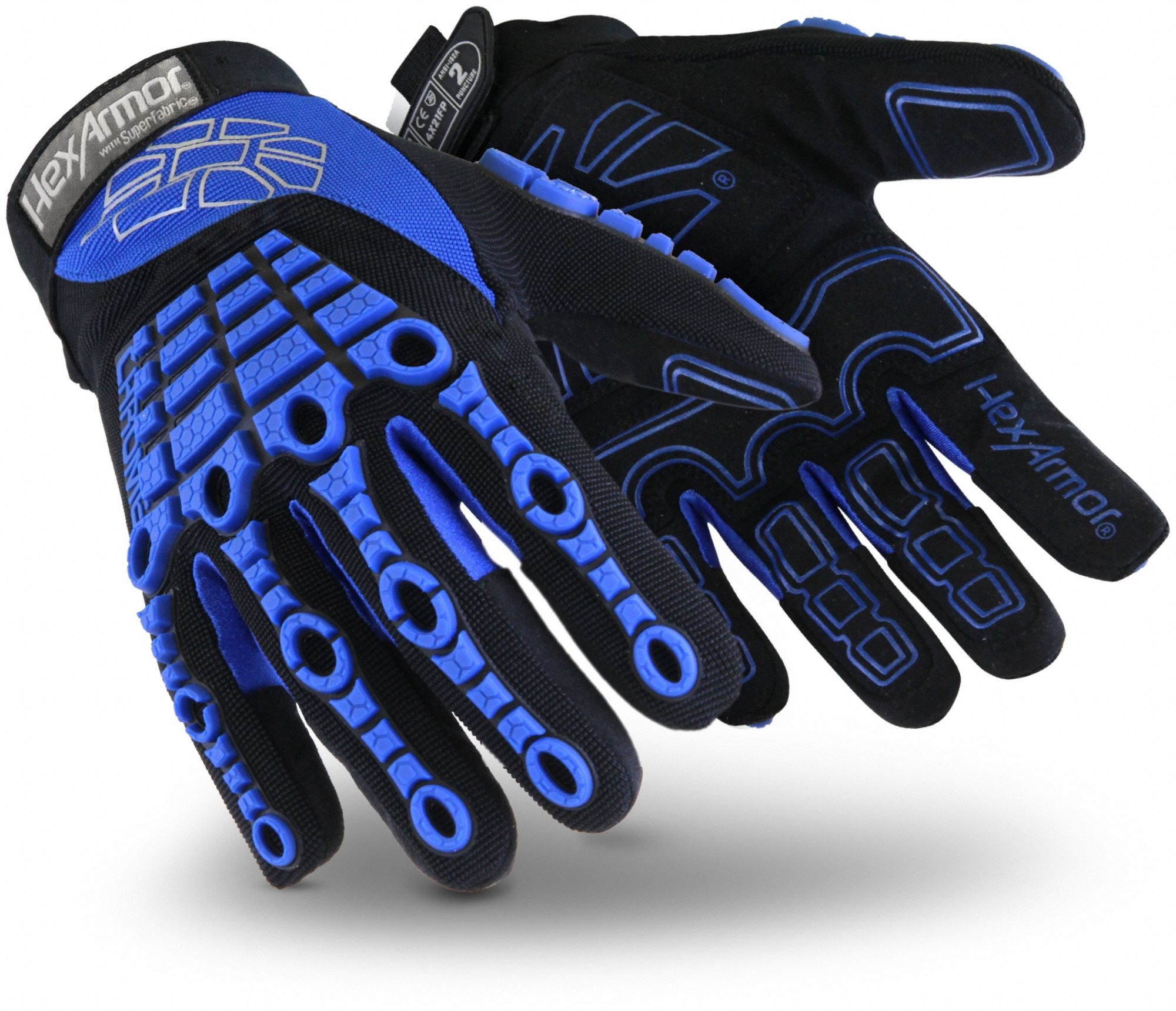Mechanics Gloves: 3XL ( 12 ), Mechanics Glove, Synthetic Leather with PVC Grip, TPR, 1 PR