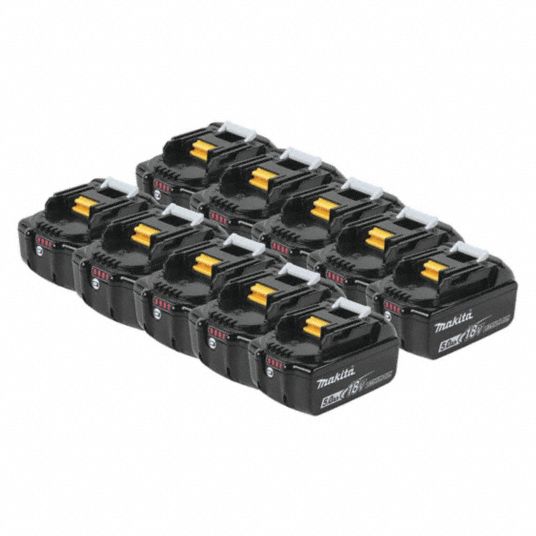 MAKITA Battery, 5 Ah, Li-Ion, DC, PK - 402D36|BL1850B-10 - Grainger
