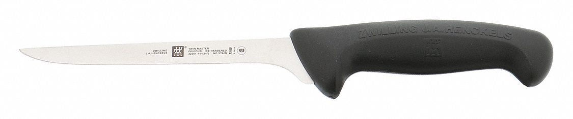Knife: Flex, 6 in Overall Lg, Stainless Steel Blade, Polypropylene Handle