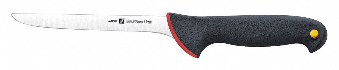 Knife: Flex, 6 in Overall Lg, Stainless Steel Blade, Polypropylene Handle