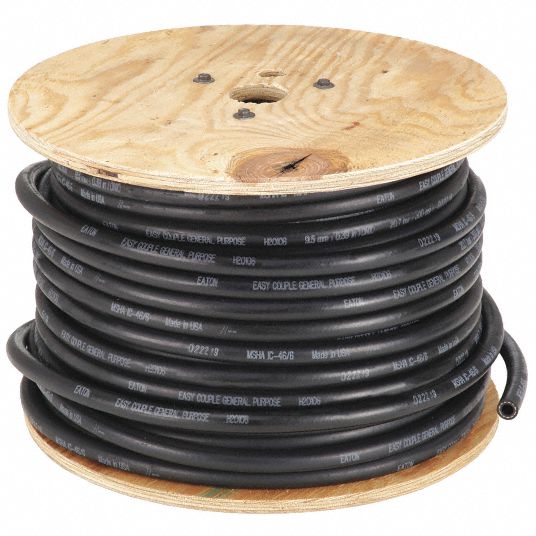 EATON Easy Couple Hose: 3/8 in Hose Inside Dia., Black, 300 psi Max.  Working Pressure @ 70 F