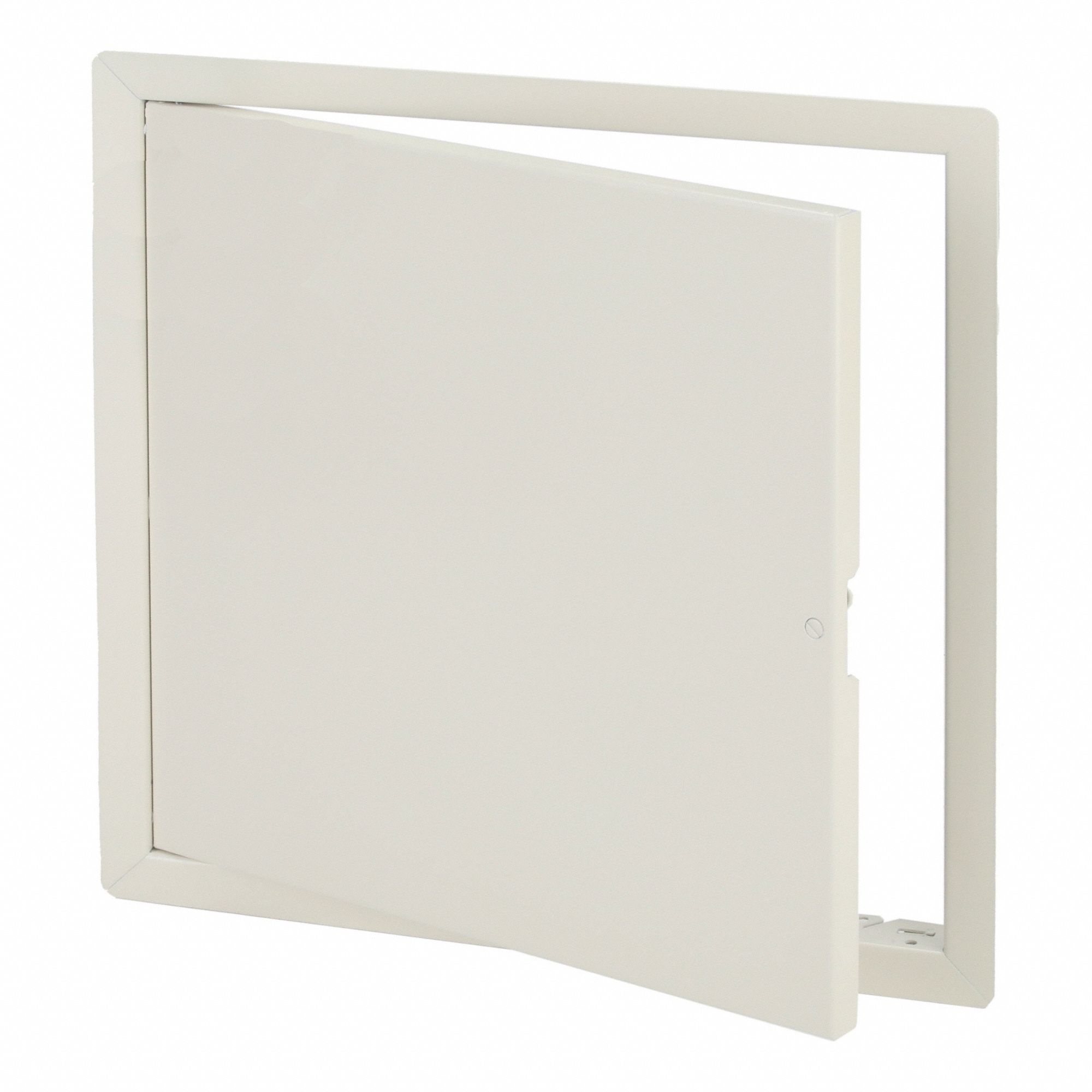 Access Door: 16 in Ht, 16 in Wd, Concealed Hinge, Exposed Flange, Steel, 16 ga, White