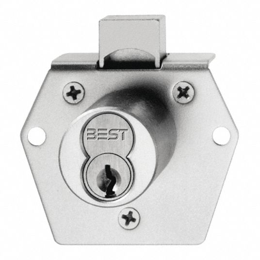 BEST Coreless Deadbolt Lock, For Door Thickness (In.) 13/4, Satin Chrome 402T25