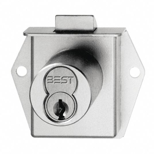 BEST Coreless Latchbolt Lock, For Door Thickness (In.) 13/4, Satin Chrome 402T35