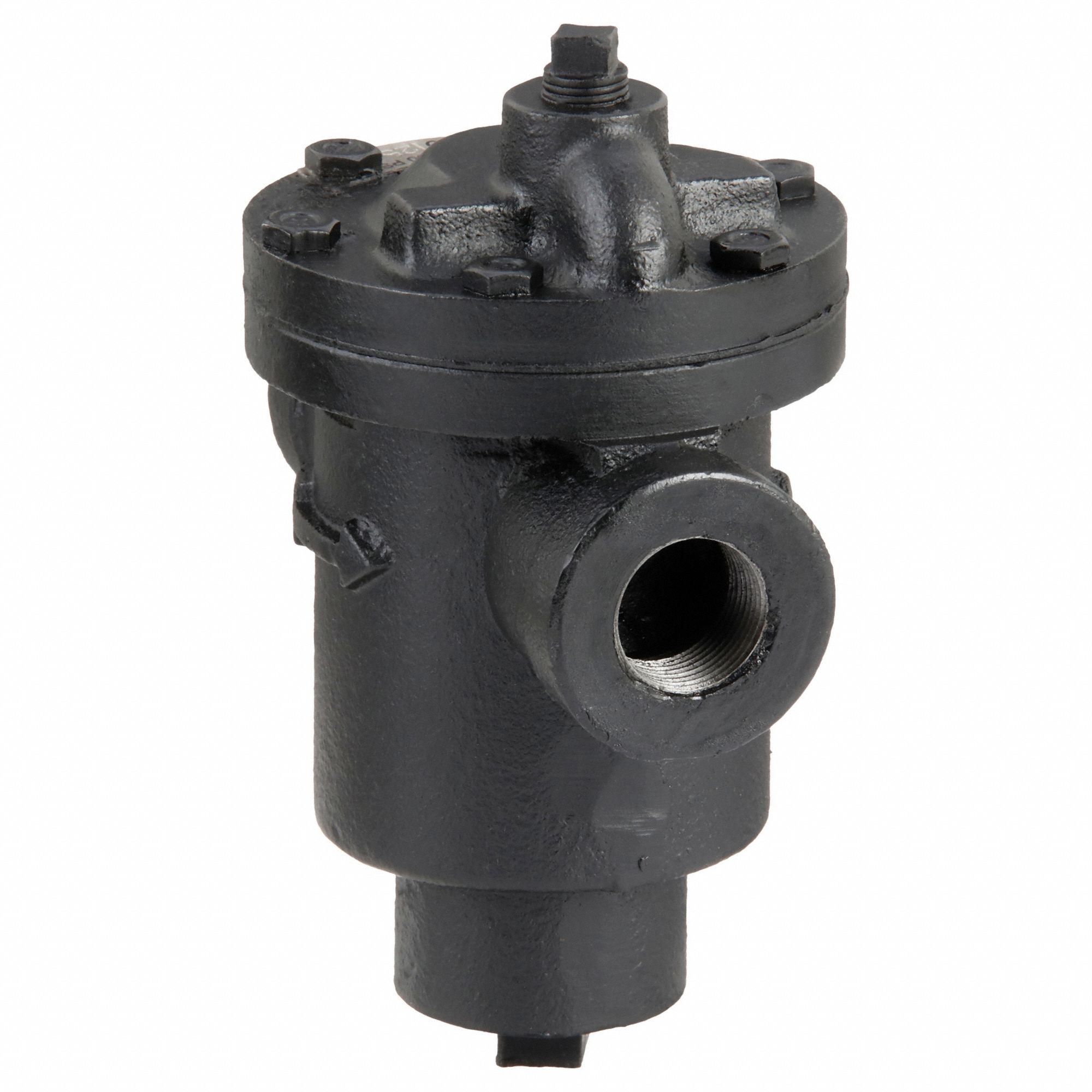 Steam Trap: Cast Iron, 3/4 in FNPT, 685 lb/hr, 125 psi Max., 450°F Max., Strainer Not Included