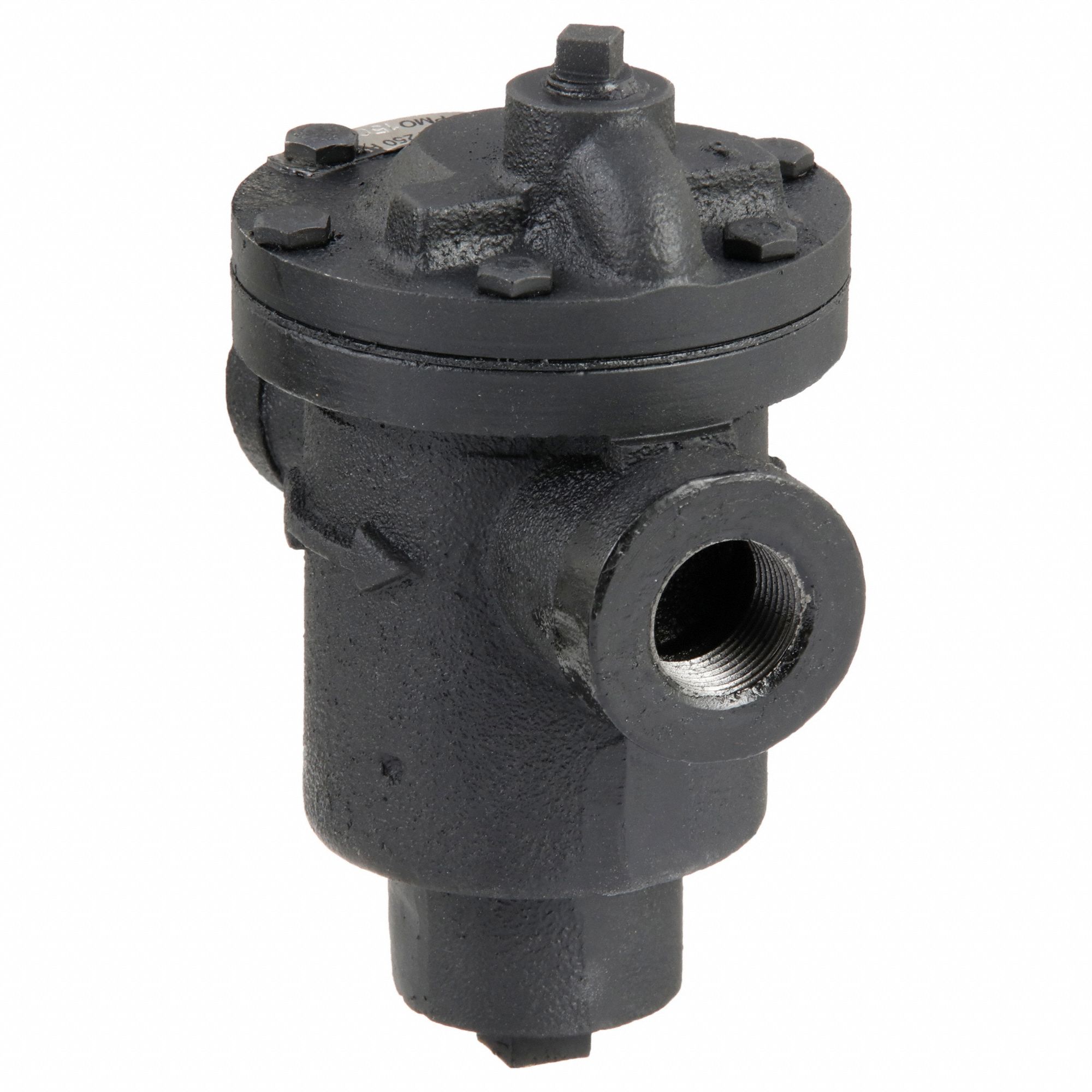 Steam Trap: Cast Iron, 3/4 in FNPT, 572 lb/hr, 150 psi Max., 450°F Max., Strainer Not Included