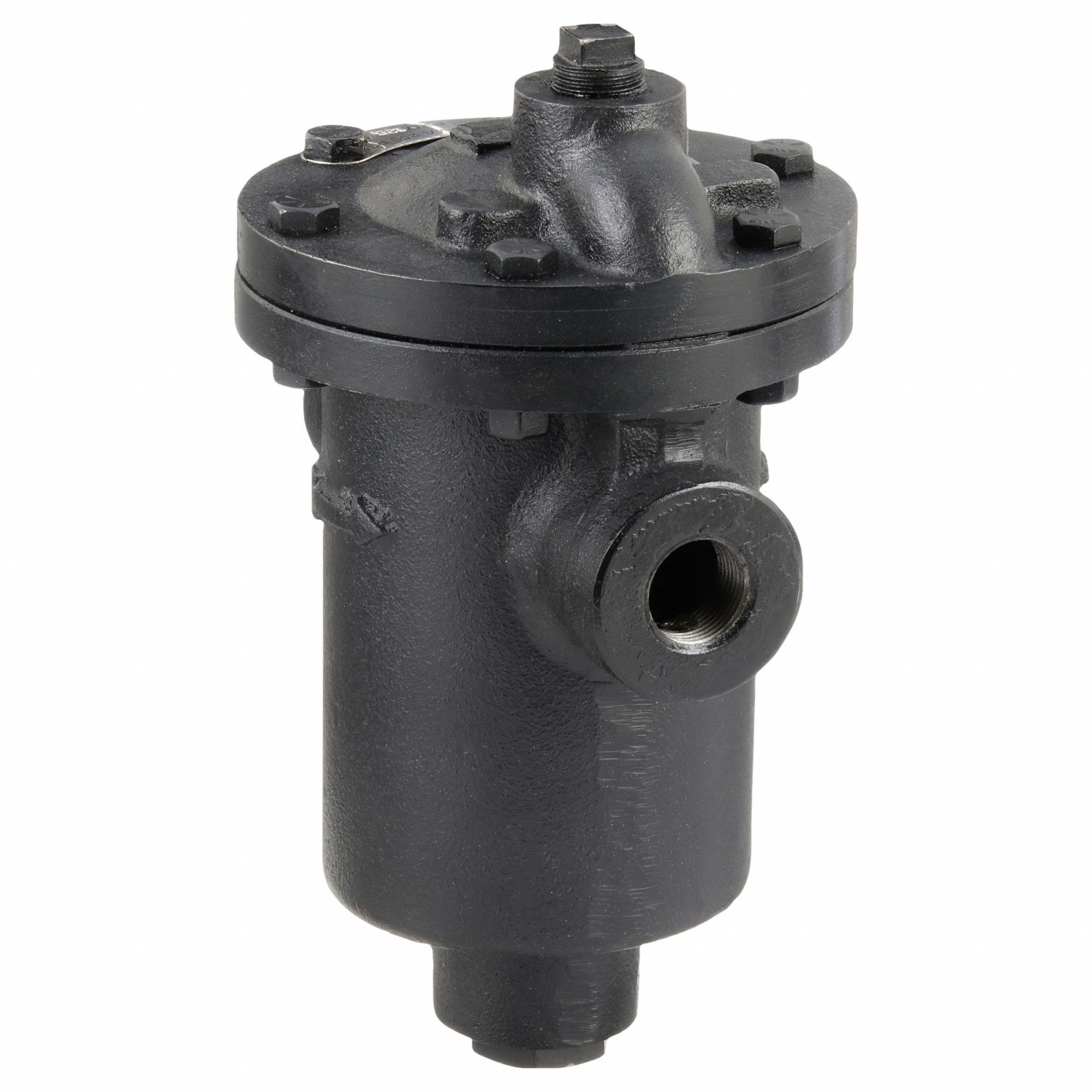 Steam Trap: Cast Iron, 1/2 in FNPT, 1, 605 lb/hr, 200 psi Max., 450°F Max., Strainer Not Included